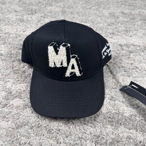 NWT AMIRI MA Logo Trucker Hat Black